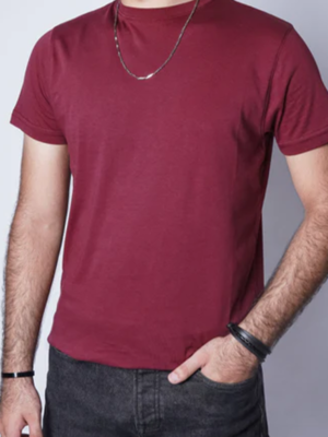 Plain Maroon T-Shirt