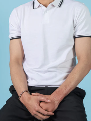 Solid White Polo