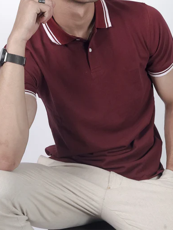 Solid Maroon Polo