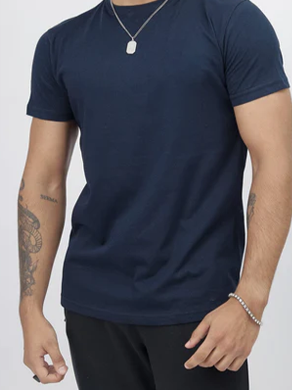 Solid Navy T-Shirt