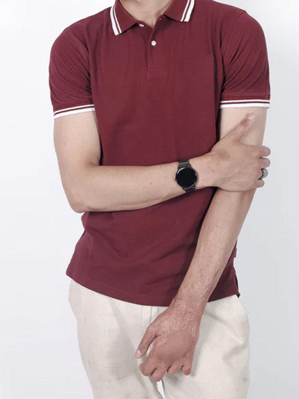 Solid Maroon Polo