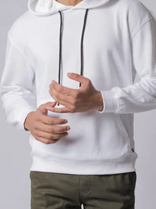 Plain White Hoodie