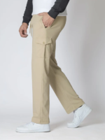 Beige Relax Fit Cargo