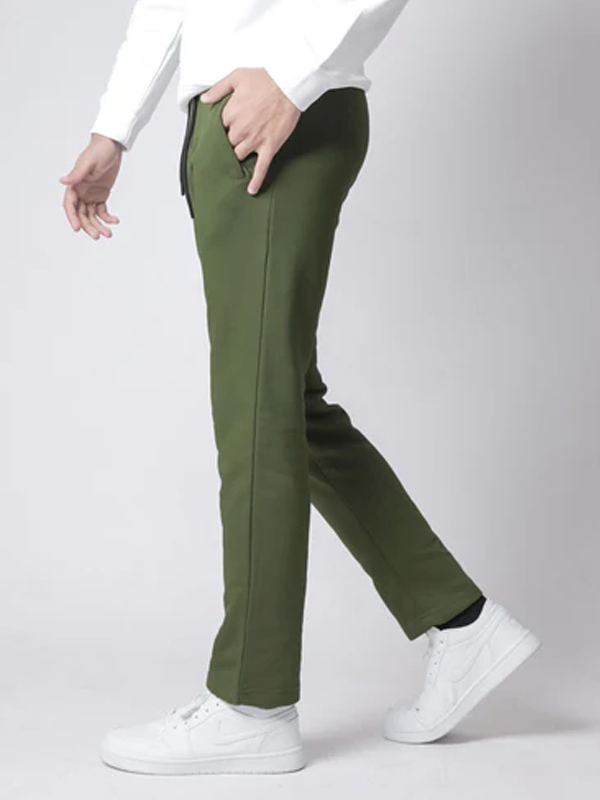 Plain Olive Relax Trouser