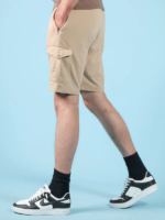 Beige Cargo Shorts