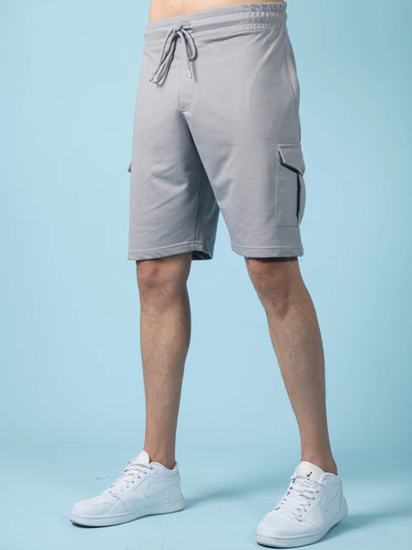 Gray Cargo Shorts