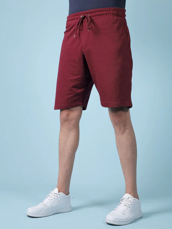 Solid Maroon Shorts