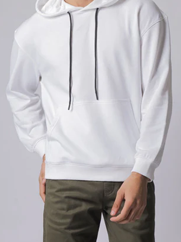 Plain White Hoodie