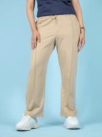 Beige Pleated Trouser