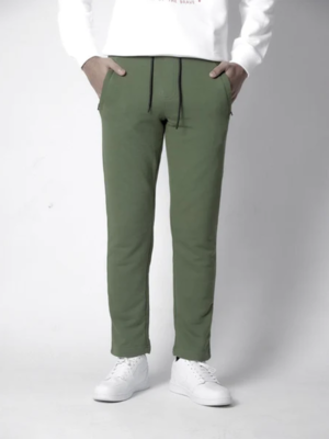 Plain Olive Relax Trouser