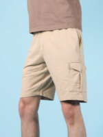 Beige Cargo Shorts