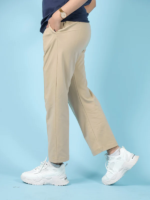 Beige Pleated Trouser