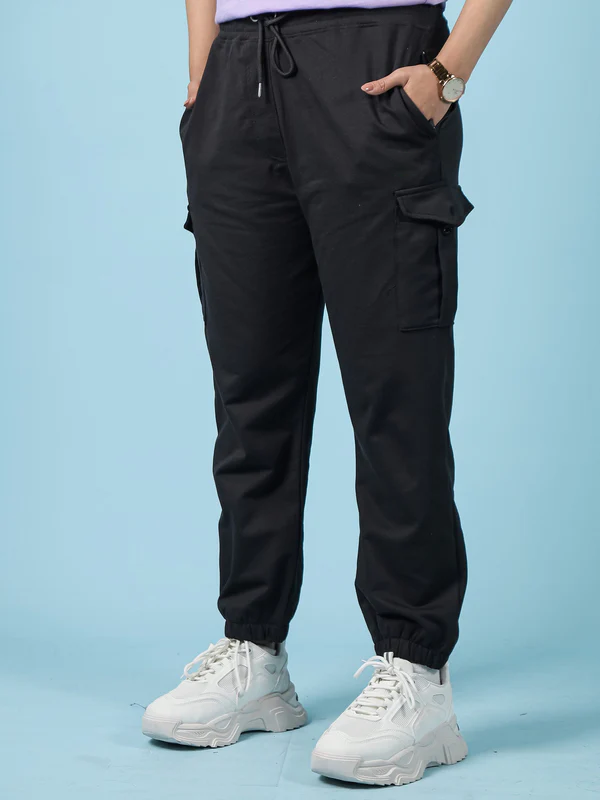 Black Cargo Trouser