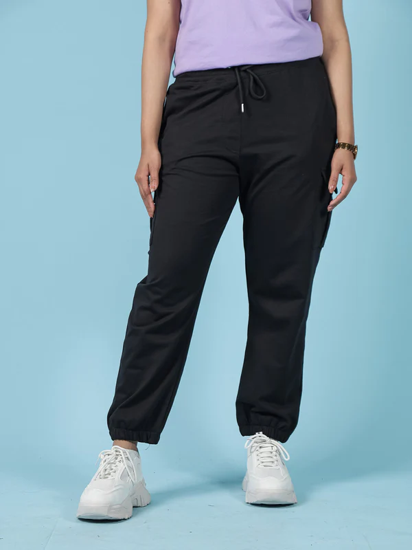 Black Cargo Trouser