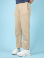 Beige Pleated Trouser